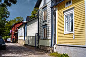 Porvoo (Borg), le case di legno di mille colori della magnifica citt vecchia.